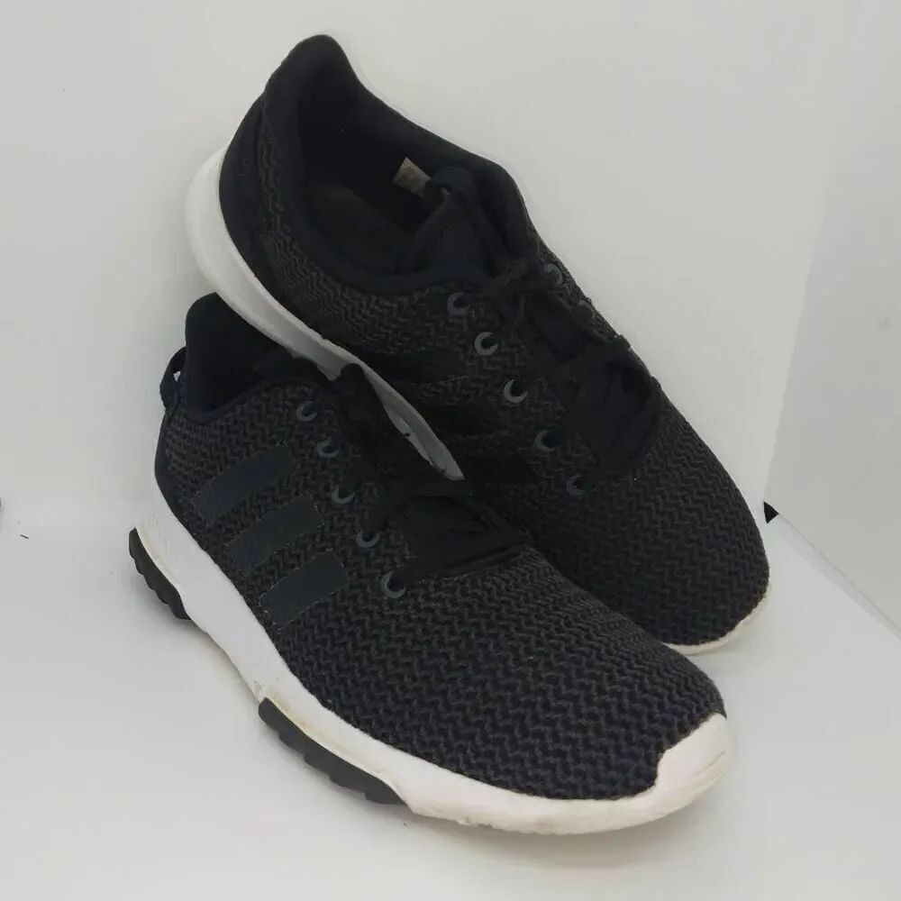 Adidas Cloudfoam Men's Pre-owned Black Lightweight Sneakers - sz. 9